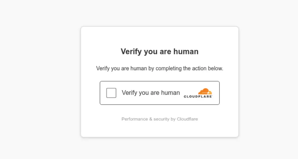 <em>Cloudflare</em> <em>Turnstile</em> checkbox